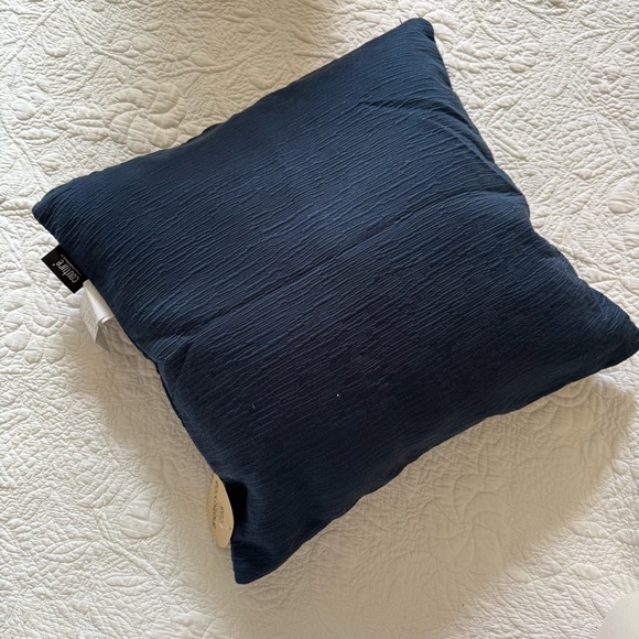 Eco-Friendly Blue Accent Pillow (Case Only) - Picture 4 of 4